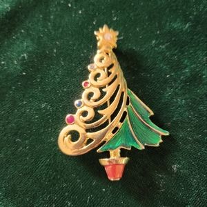 🍒 Vintage Christmas brooch